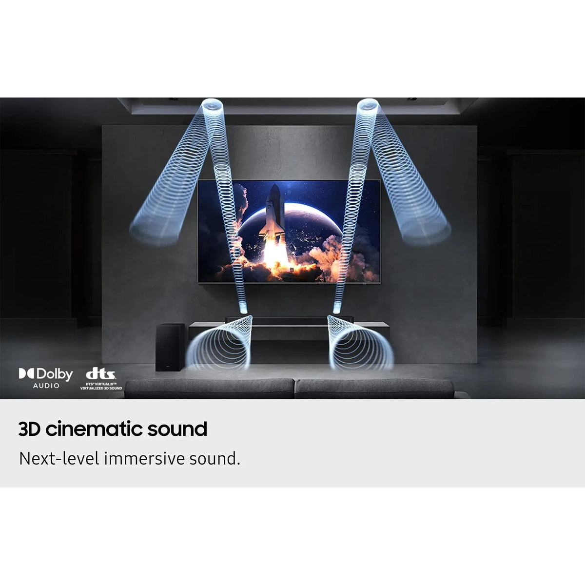 Samsung Q600F Q-Series 3.1.2CH Soundbar with Subwoofer - Titan Black | HW-Q600F/XU from Samsung - DID Electrical