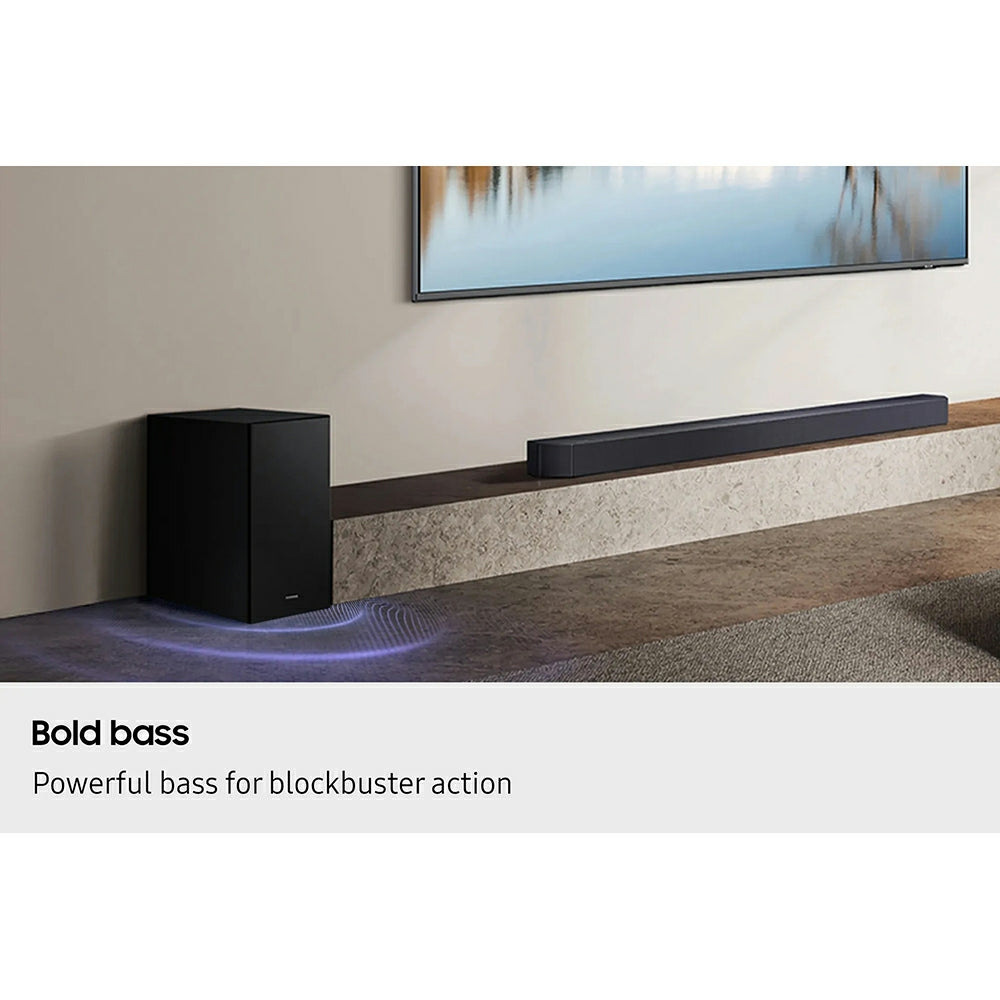 Samsung Q600F Q-Series 3.1.2CH Soundbar with Subwoofer - Titan Black | HW-Q600F/XU from Samsung - DID Electrical