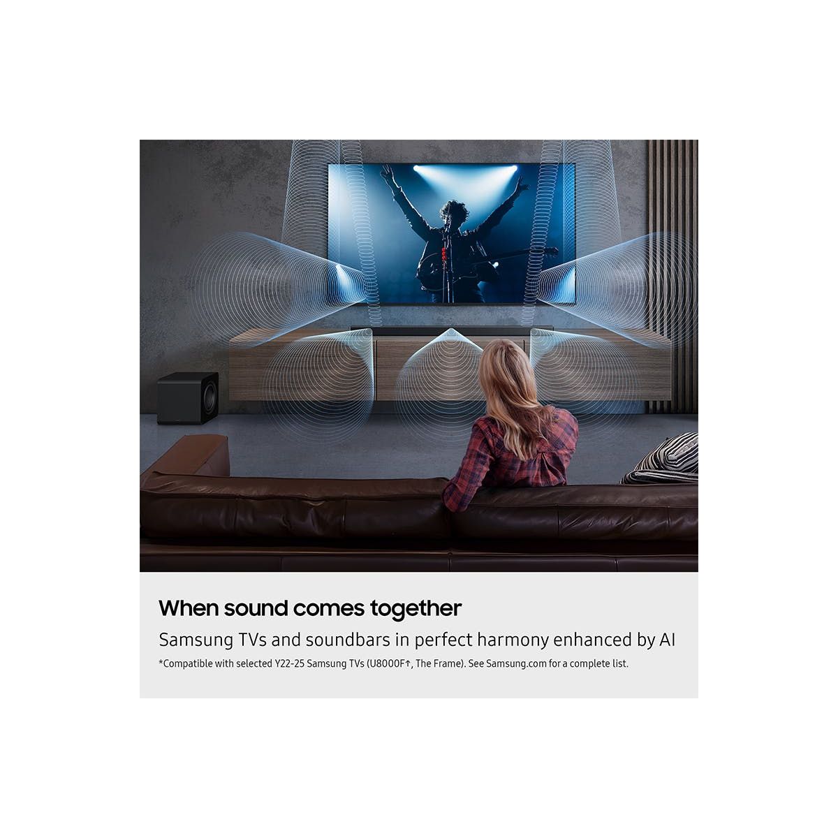 Samsung Q-Series 5.1CH Soundbar with Subwoofer - Titan Black | HW-QS750F/XU from Samsung - DID Electrical