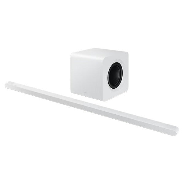 Samsung S801D Ultra Slim 3.1.2CH Lifestyle Soundbar with Subwoofer - White | HW-S801D/XU from Samsung - DID Electrical