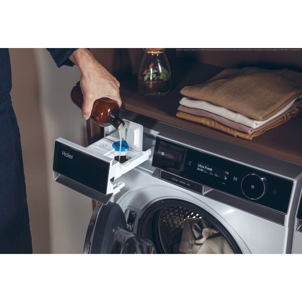 Haier X Series 11KG 1400RPM Freestanding Washing Machines - White | HW110-BD14397UUK from Haier - DID Electrical