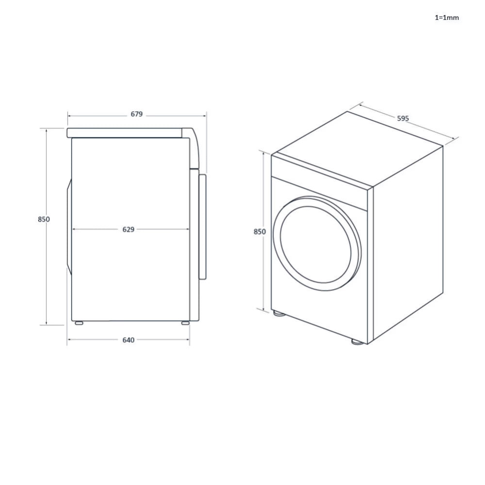 Haier X Series 11KG 1400RPM Freestanding Washing Machines - White | HW110-BD14397UUK from Haier - DID Electrical