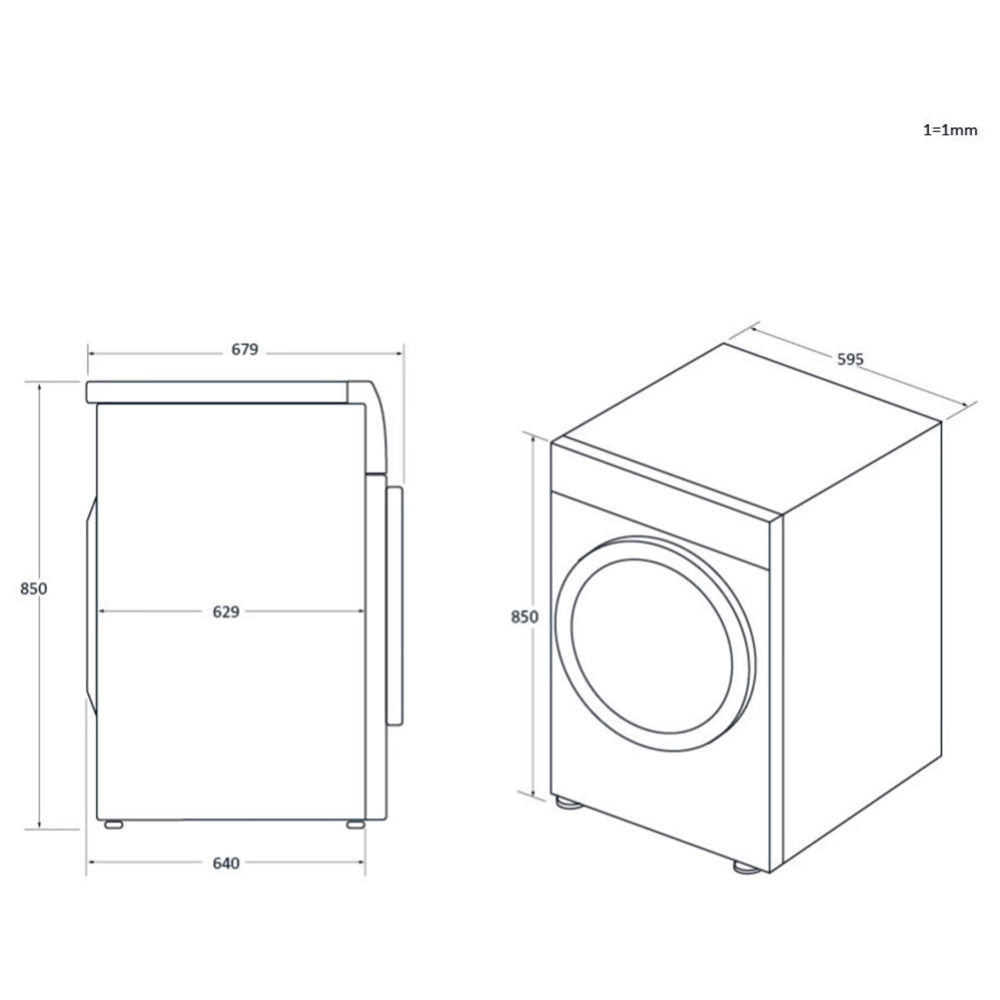 Haier X Series 11KG 1400RPM Freestanding Washing Machines - White | HW110-BD14397UUK from Haier - DID Electrical