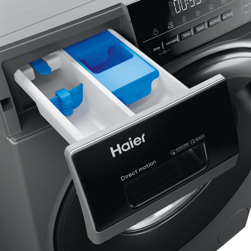 Haier I-Pro Series 3 8KG 1600RPM Freestanding Washing Machine - Anthracite | HW80-B16939S8-UK from Haier - DID Electrical