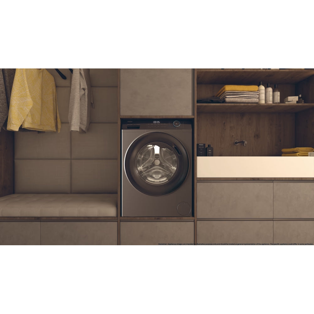 Haier I-Pro Series 3 8KG 1600RPM Freestanding Washing Machine - Anthracite | HW80-B16939S8-UK from Haier - DID Electrical