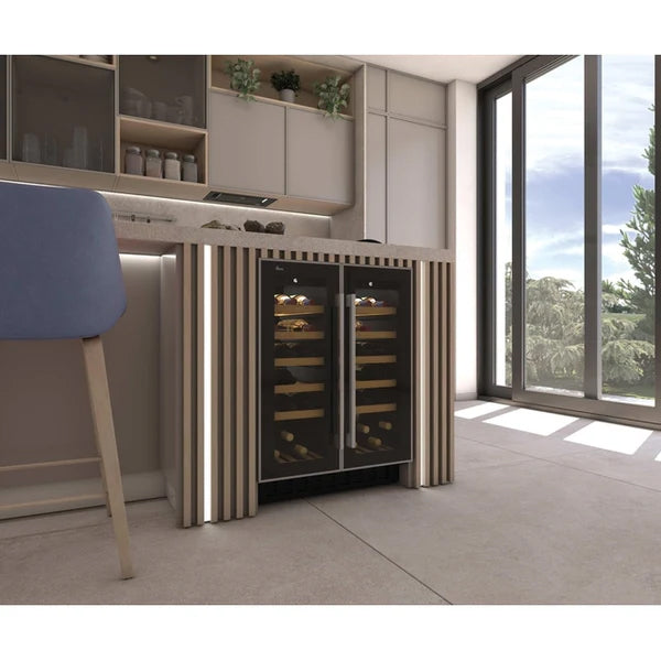 Hoover H-Wine 700 38 Bottles Freestanding Wine Cooler - Black | HWCB60DUK/N from Hoover - DID Electrical