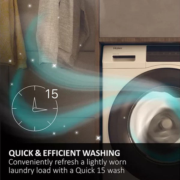 Haier 10KG/6KG 1400RPM Freestanding Washer Dryer - Graphite | HWD10BD14979SNUK from Haier - DID Electrical