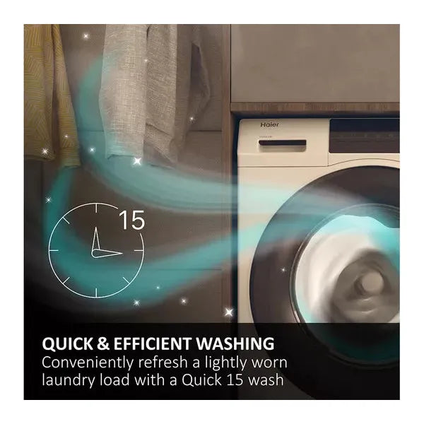 Haier 10KG/6KG 1400RPM Freestanding Washer Dryer - Graphite | HWD10BD14979SNUK from Haier - DID Electrical
