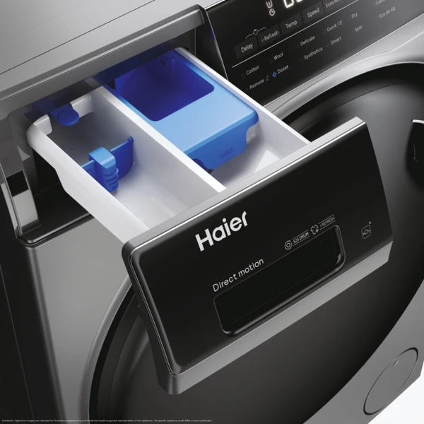 Haier I-Pro Series 5 9KG/6KG 1400RPM Freestanding Washer Dryer - Anthracite | HWD90B14959S8NUK from Haier - DID Electrical