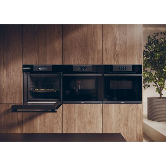 Haier I-Touch Series 6 70L Built-In Electric Single Oven - Black | HWO60SM6T9BH from Haier - DID Electrical