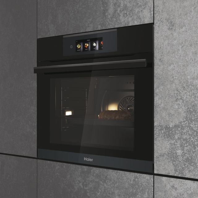 Haier I-Touch Series 6 70L Built-In Electric Single Oven - Black | HWO60SM6T9BH from Haier - DID Electrical