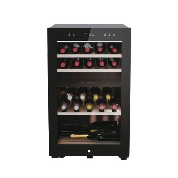 Haier Wine Bank 50 Series 7 Freestanding Wine Cooler - Black | HWS42GDAU1