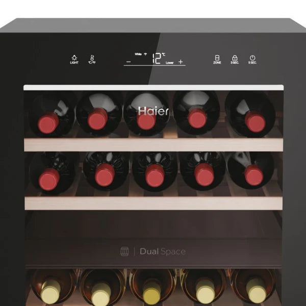 Haier Wine Bank 50 Series 7 Freestanding Wine Cooler - Black | HWS42GDAU1