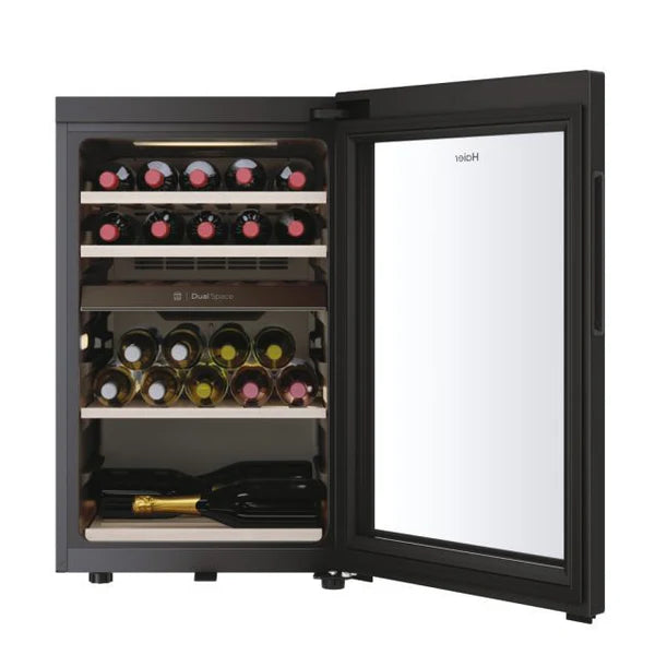 Haier Wine Bank 50 Series 7 Freestanding Wine Cooler - Black | HWS42GDAU1