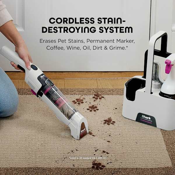 Shark StainForce Cordless Spot Cleaner - White | HX100UKT from Shark - DID Electrical