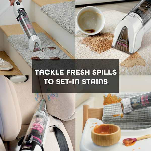 Shark StainForce Cordless Spot Cleaner - White | HX100UKT from Shark - DID Electrical