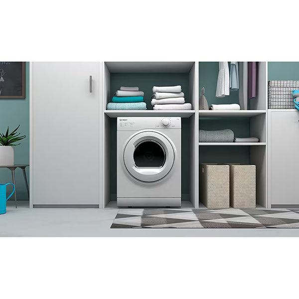 Indesit 8KG Freestanding Air-vented Tumble Dryer - White | I1D80WUK from Indesit - DID Electrical