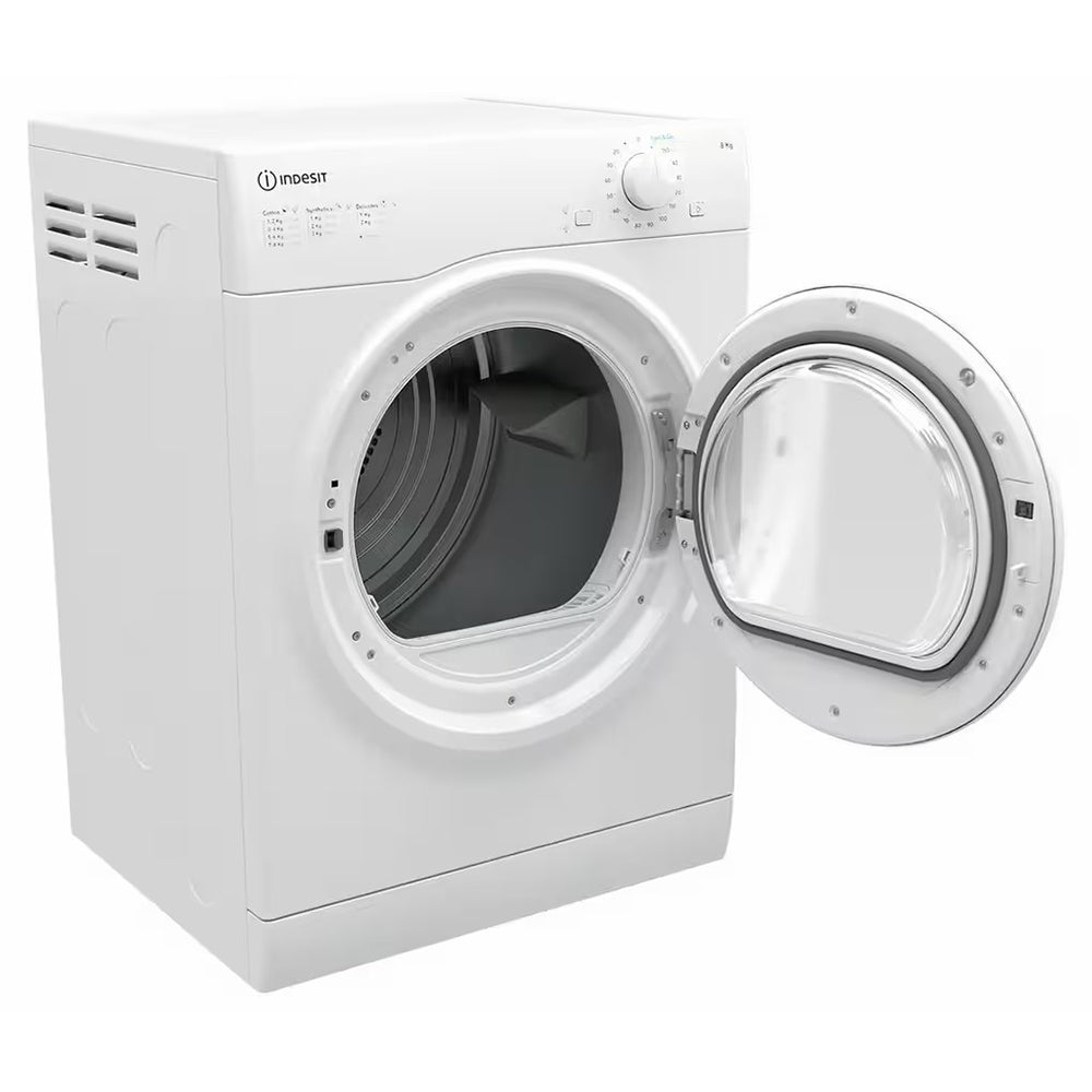 Indesit 8KG Freestanding Air-vented Tumble Dryer - White | I1D80WUK from Indesit - DID Electrical