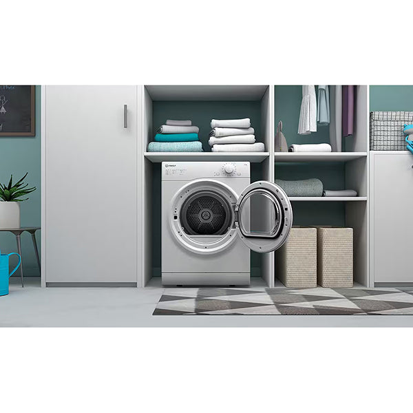 Indesit 8KG Freestanding Air-vented Tumble Dryer - White | I1D80WUK from Indesit - DID Electrical