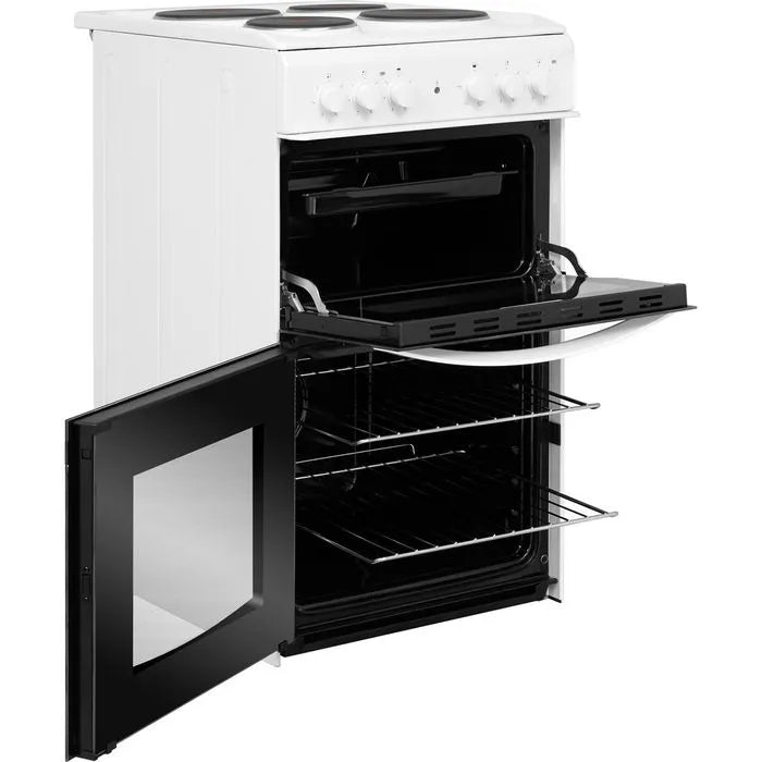 Indesit 50CM Freestanding Double Electric Cooker - White | ID5E92KMW from Indesit - DID Electrical