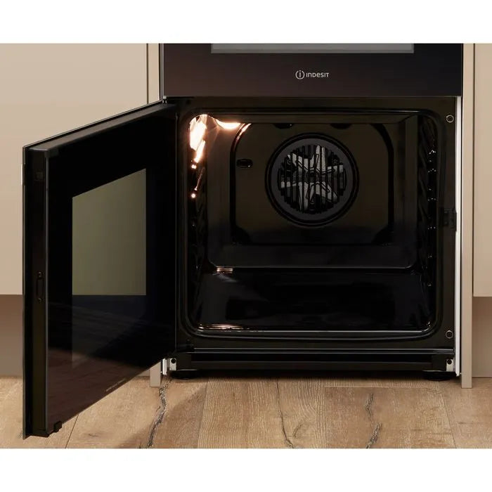 Indesit 50CM Freestanding Double Electric Cooker - White | ID5E92KMW from Indesit - DID Electrical