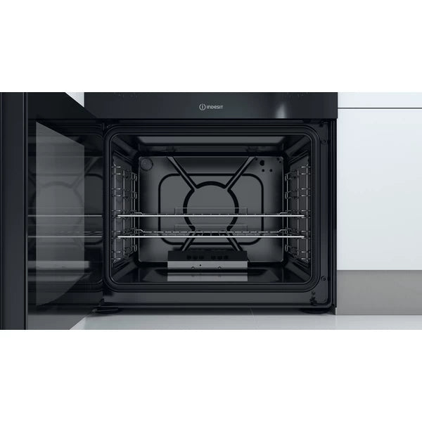 Indesit 60CM Double Oven Built-In Gas Cooker - Black | ID67G0MCB/UK from Indesit - DID Electrical