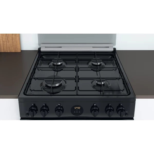 Indesit 60CM Double Oven Built-In Gas Cooker - Black | ID67G0MCB/UK from Indesit - DID Electrical