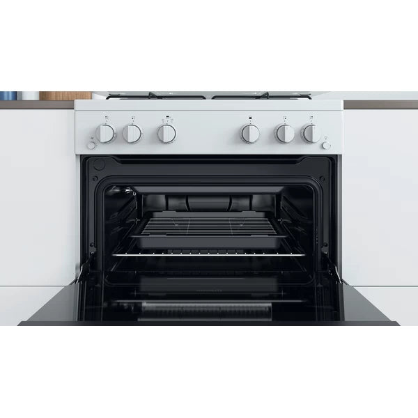 Indesit 60CM Double Oven Built-In Gas Cooker - White | ID67G0MCW/UK from Indesit - DID Electrical