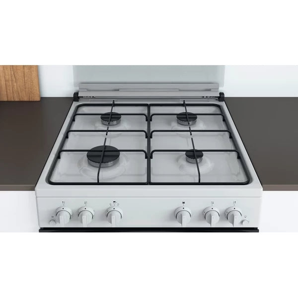 Indesit 60CM Double Oven Built-In Gas Cooker - White | ID67G0MCW/UK from Indesit - DID Electrical