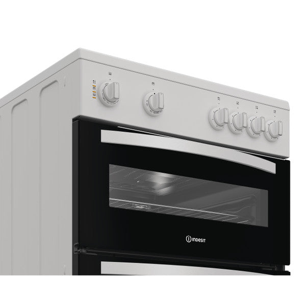Indesit 60CM Freestanding Electric Double Cooker - White | IDE6VMW from Indesit - DID Electrical