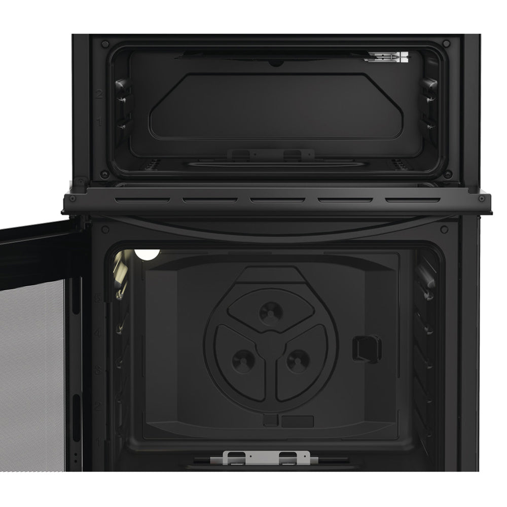 Indesit 60CM Freestanding Gas Cooker - Black | IDG6GB from Indesit - DID Electrical
