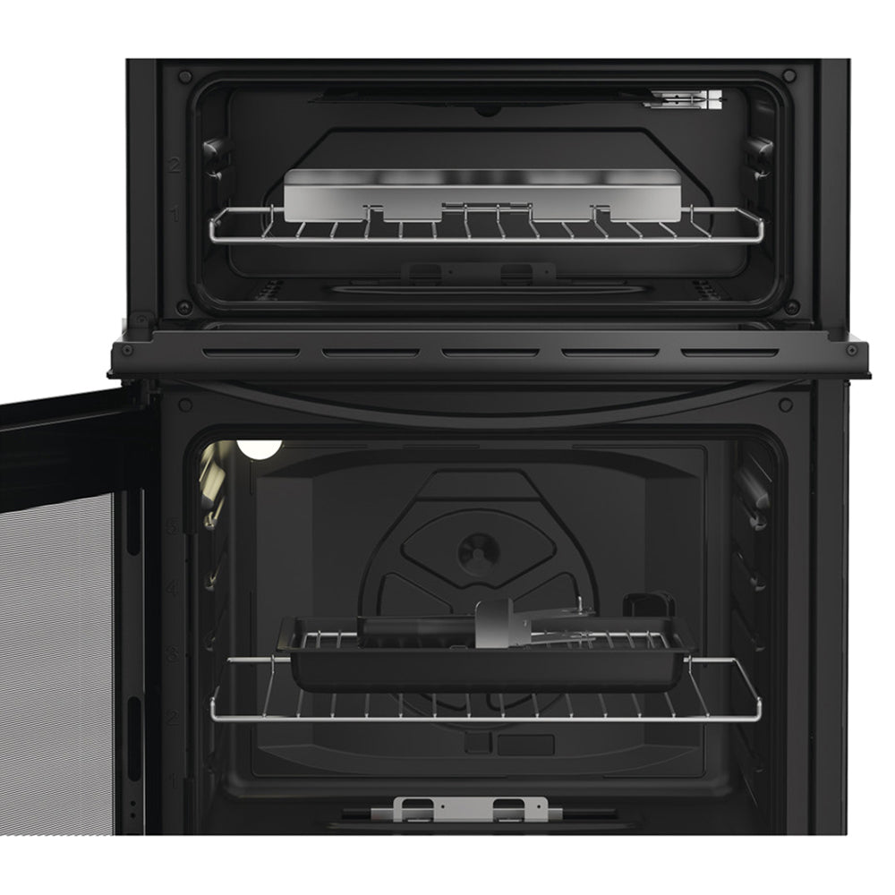 Indesit 60CM Freestanding Gas Cooker - Black | IDG6GB from Indesit - DID Electrical