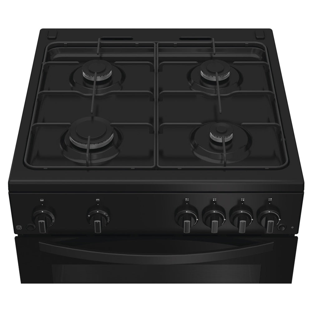 Indesit 60CM Freestanding Gas Cooker - Black | IDG6GB from Indesit - DID Electrical