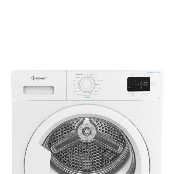 Indesit 9KG Freestanding Heat Pump Tumble Dryer - White | IDHE90WIRE
