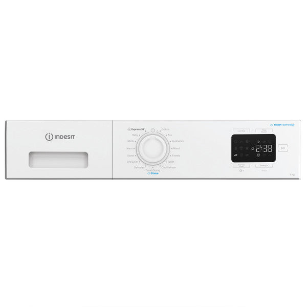 Indesit 9KG Freestanding Heat Pump Tumble Dryer - White | IDHE90WIRE