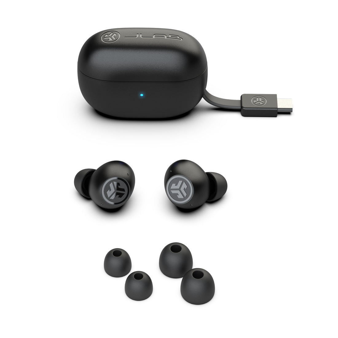 JLab Go Pop ANC In-Ear True Wireless Earbuds - Black | IEUEBGOANCRBLK124 from JLab - DID Electrical