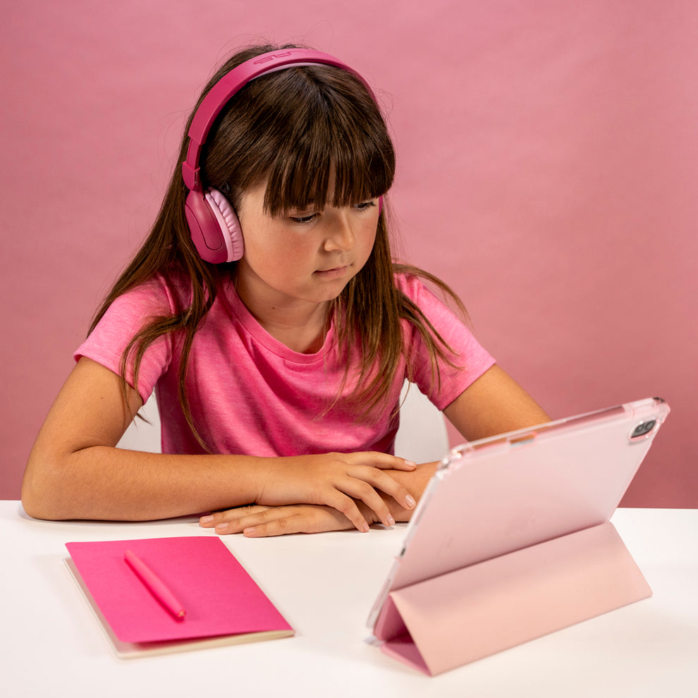 JLab Jbuddies Pop On-Ear Wireless Kids Headphone - Pink | IEUHBKJPOPRPNK122