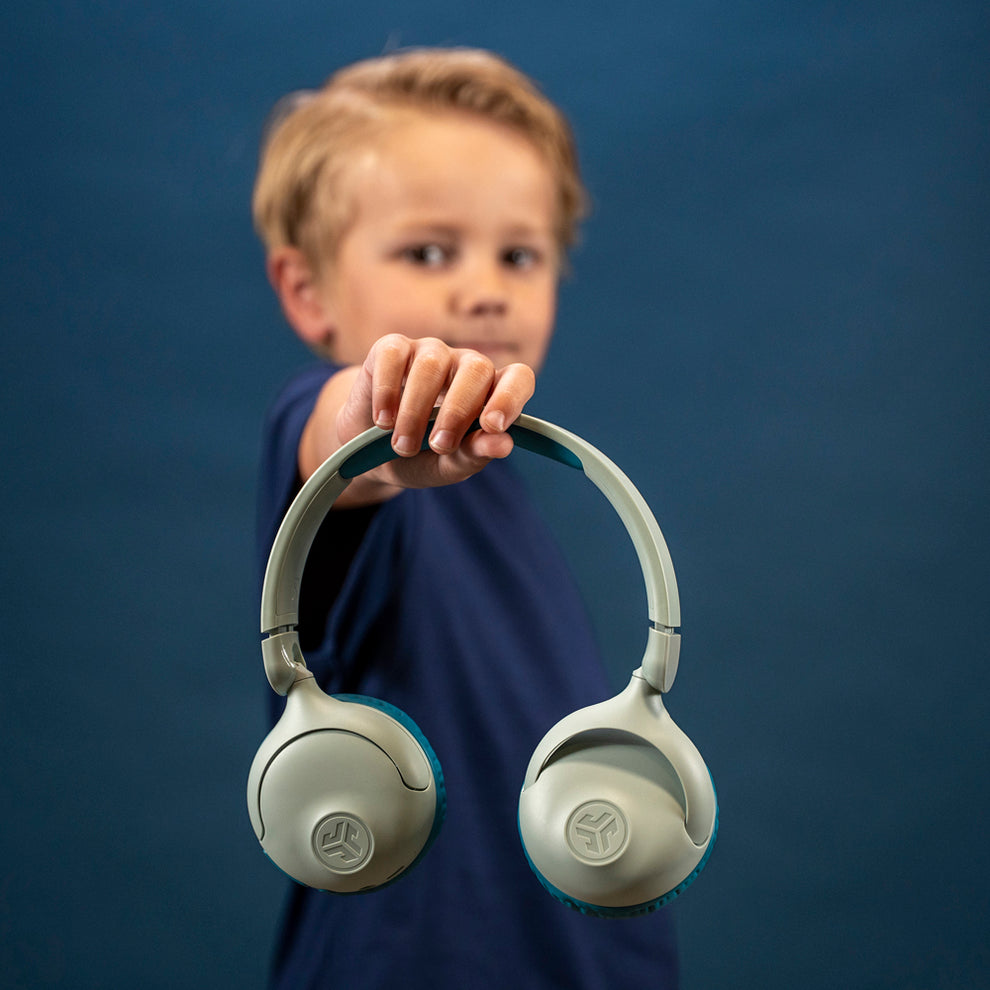 JLab Jbuddies Pop On-Ear Wireless Kids Headphone - Teal | IEUHBKJPOPRTEL122