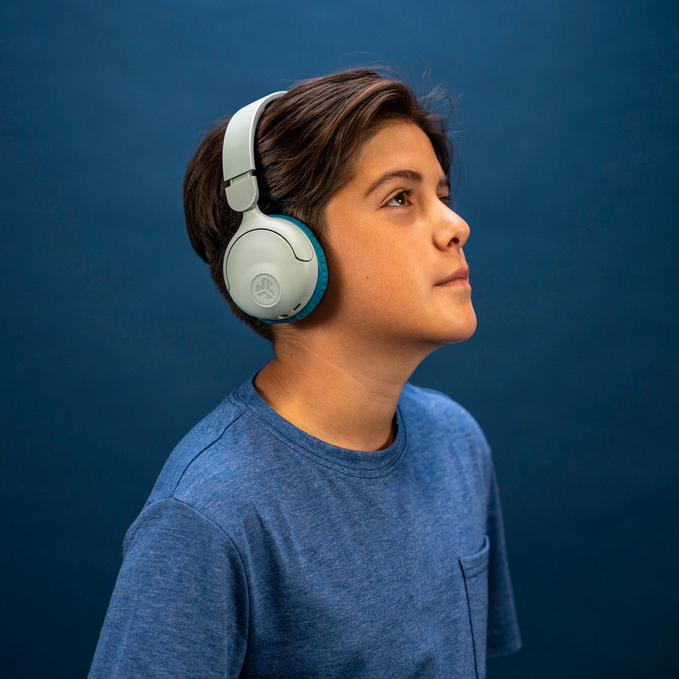 JLab Jbuddies Pop On-Ear Wireless Kids Headphone - Teal | IEUHBKJPOPRTEL122