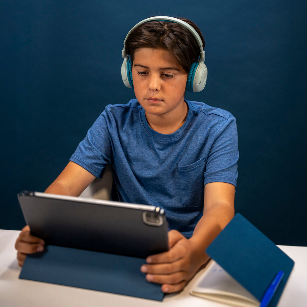 JLab Jbuddies Pop On-Ear Wireless Kids Headphone - Teal | IEUHBKJPOPRTEL122