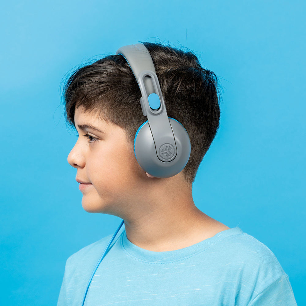 JLab Jbuddies Studio 2 Over-Ear Wireless + Wired Kids Headphone - Grey & Blue | IEUHBKSTU2RGRYBLU122 from JLab - DID Electrical