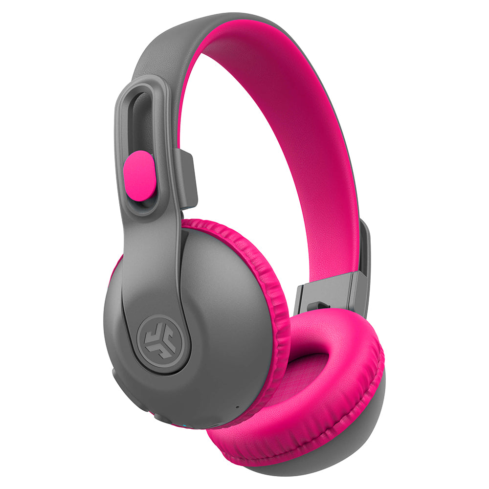JLab Jbuddies Studio 2 Over-Ear Wireless + Wired Kids Headphone - Grey & Pink | IEUHBKSTU2RGRYPNK122 from JLab - DID Electrical