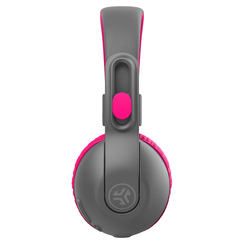 JLab Jbuddies Studio Over-Ear Wireless Wired Kids Headphone Grey Pink IEUHBKSTU2RGRYPNK122