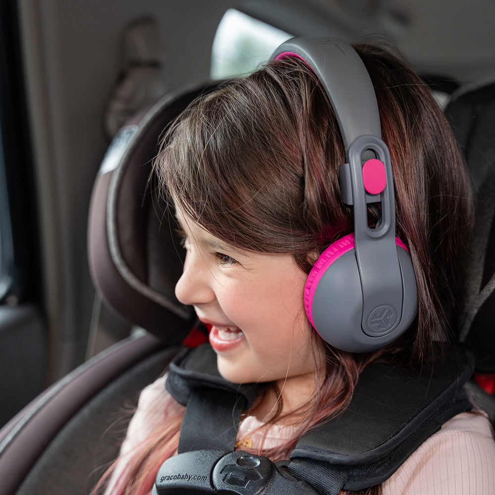 JLab Jbuddies Studio 2 Over-Ear Wireless + Wired Kids Headphone - Grey & Pink | IEUHBKSTU2RGRYPNK122 from JLab - DID Electrical