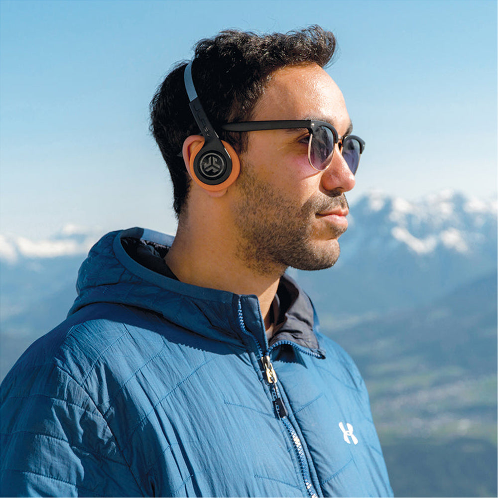JLab Rewind 2 On-Ear Wireless Retro Headphones - Black | IEUHBREWIND2RBLK4 from JLab - DID Electrical