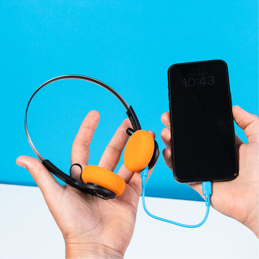 JLab Rewind 2 On-Ear Wireless Retro Headphones - Black | IEUHBREWIND2RBLK4 from JLab - DID Electrical