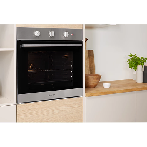 Indesit 66L Built-In Electric Single Oven - Inox | IFW6330IX from Indesit - DID Electrical