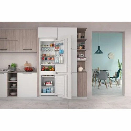 Indesit Push&amp;Go 268L Integrated Fridge Freezer - White | INC18D011B1 from Indesit - DID Electrical