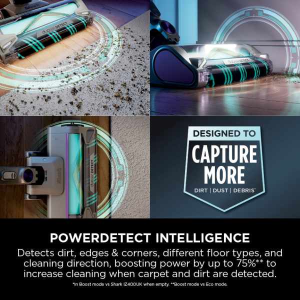 Shark Power Detect Clean & Empty Cordless Pet Vacuum Cleaner - White & Java Grey | IP3251UKT from Shark - DID Electrical