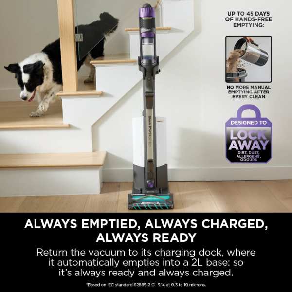 Shark Power Detect Clean & Empty Cordless Pet Vacuum Cleaner - White & Java Grey | IP3251UKT from Shark - DID Electrical